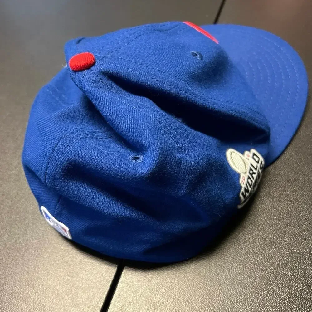 New Era 59Fifty Chicago Cubs 2016 World Series Fitted Baseball Cap Sz 7 3/8